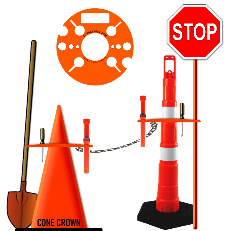 Cone Crown Traffic Cone Safety Tool Caddy